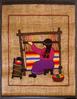 Mujer mapuche en telar