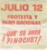 ¡Que se vaya Pinochet!
